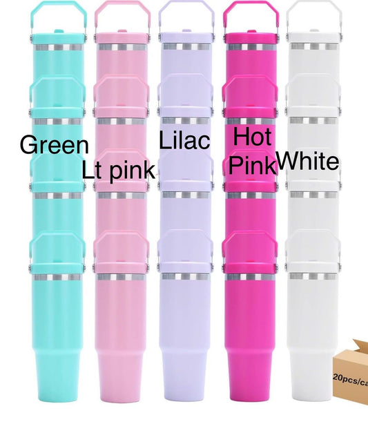 30oz Leak Proof Flip Top Matte Tumbler