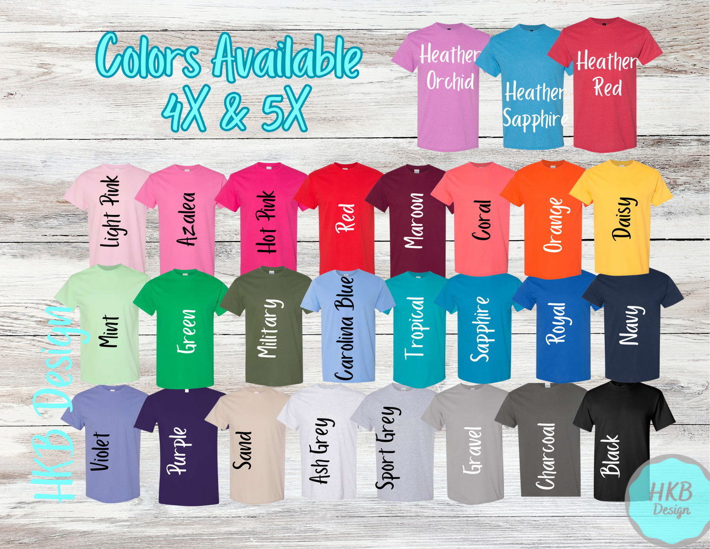 3 for $40 Solid Tshirts with Single Color Prints