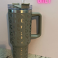 40oz Leopard Tumbler with handle