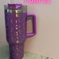 40oz Leopard Tumbler with handle