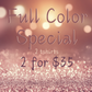 2 for $35 Tshirts 2 Full Color Prints