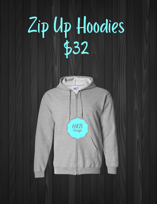Zip Up Hoodies
