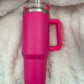 40oz Tumbler with handle, Solid Colors