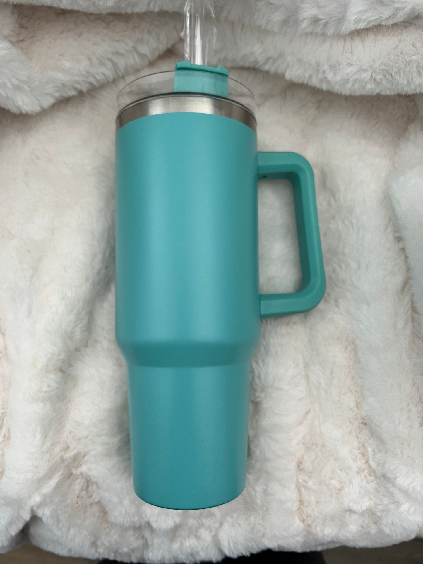 40oz Tumbler with handle, Solid Colors