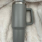 40oz Tumbler with handle, Solid Colors